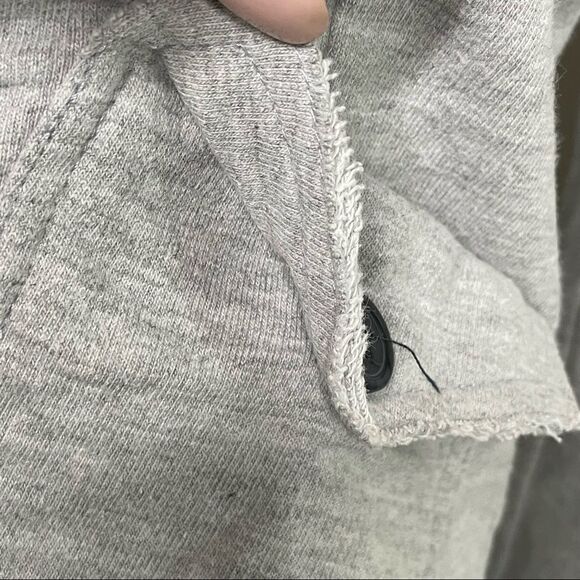 Levi’s Distressed Cotton Blazer Jacket Gray With Colorful Button Detail Sz Small - Picture 4 of 15